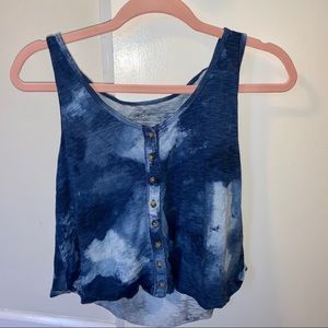 Like New: Hollister Blue Tie-Dye Tank